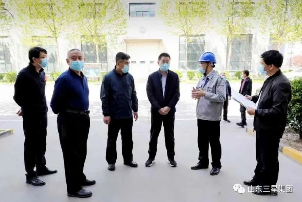 鄒平市委常委、宣傳部長(zhǎng)，副市長(zhǎng)商獻(xiàn)文來(lái)山東三星集團(tuán)調(diào)研
