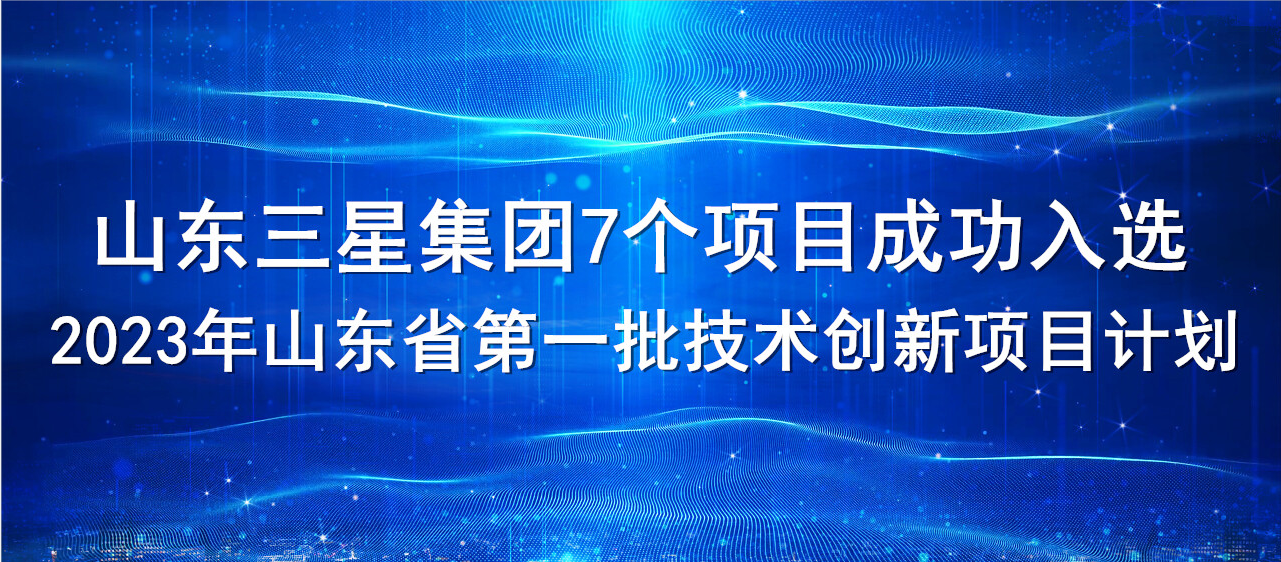 喜報！山東三星集團(tuán)7個項目成功入選2023年山東省第一批技術(shù)創(chuàng)新項目計劃